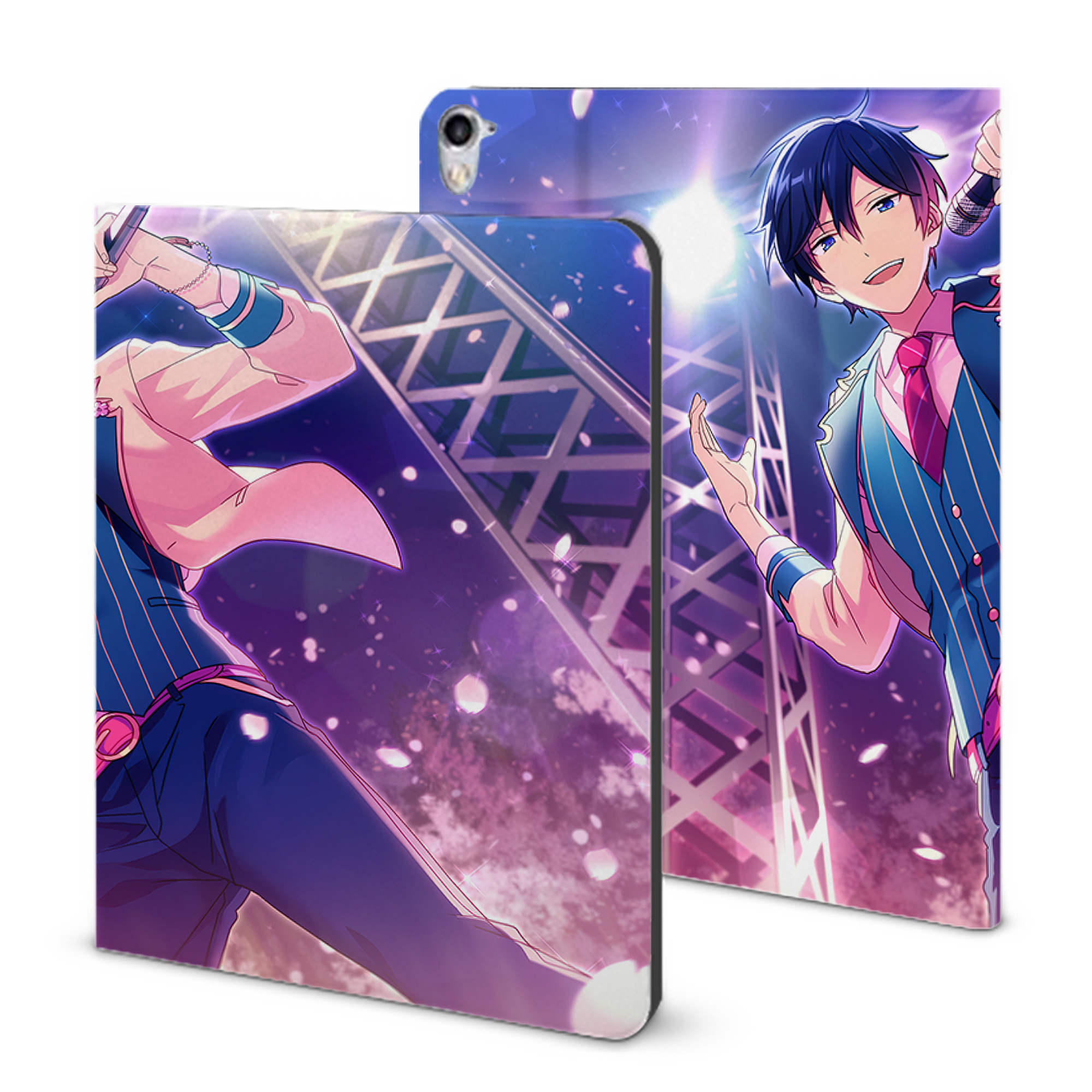 （画像用） あんさんぶるスターズ! Ensemble Stars IPad ケース ブック型 PUレザー TPU 耐衝撃 軽量 薄型 ペン収納なし 全面保護 IPad 各モデル対応